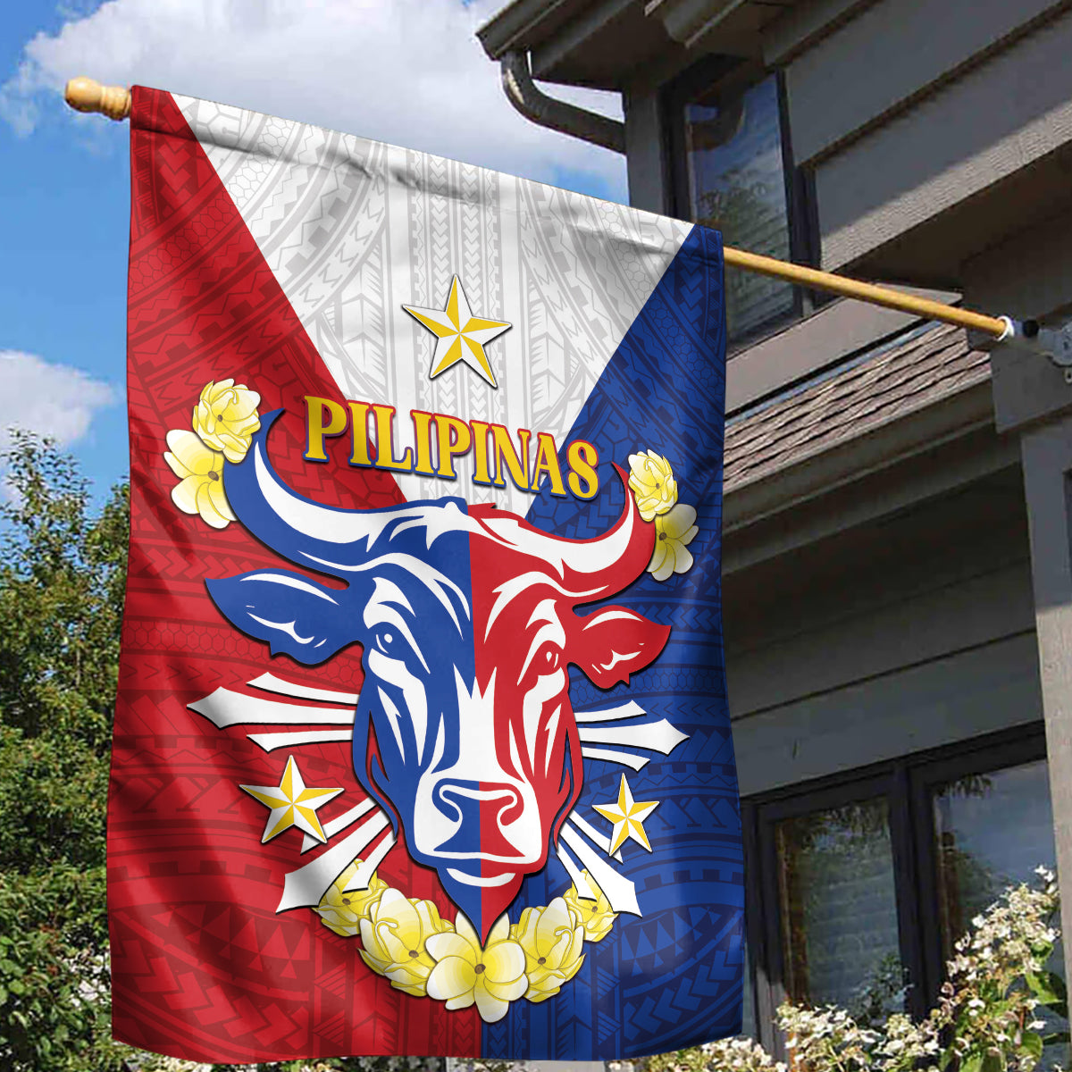 Philippines Independence Day Garden Flag Maligayang Araw ng Kalayaan Filipino Carabao LT05 - Polynesian Pride
