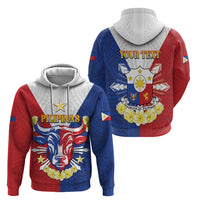 Personalised Philippines Independence Day Hoodie Maligayang Araw ng Kalayaan Filipino Carabao LT05 - Polynesian Pride
