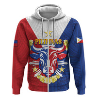 Personalised Philippines Independence Day Hoodie Maligayang Araw ng Kalayaan Filipino Carabao LT05 Zip Hoodie Red - Polynesian Pride