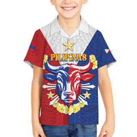 Personalised Philippines Independence Day Kid Hawaiian Shirt Maligayang Araw ng Kalayaan Filipino Carabao LT05 Kid Red - Polynesian Pride