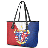 Philippines Independence Day Leather Tote Bag Maligayang Araw ng Kalayaan Filipino Carabao LT05 - Polynesian Pride