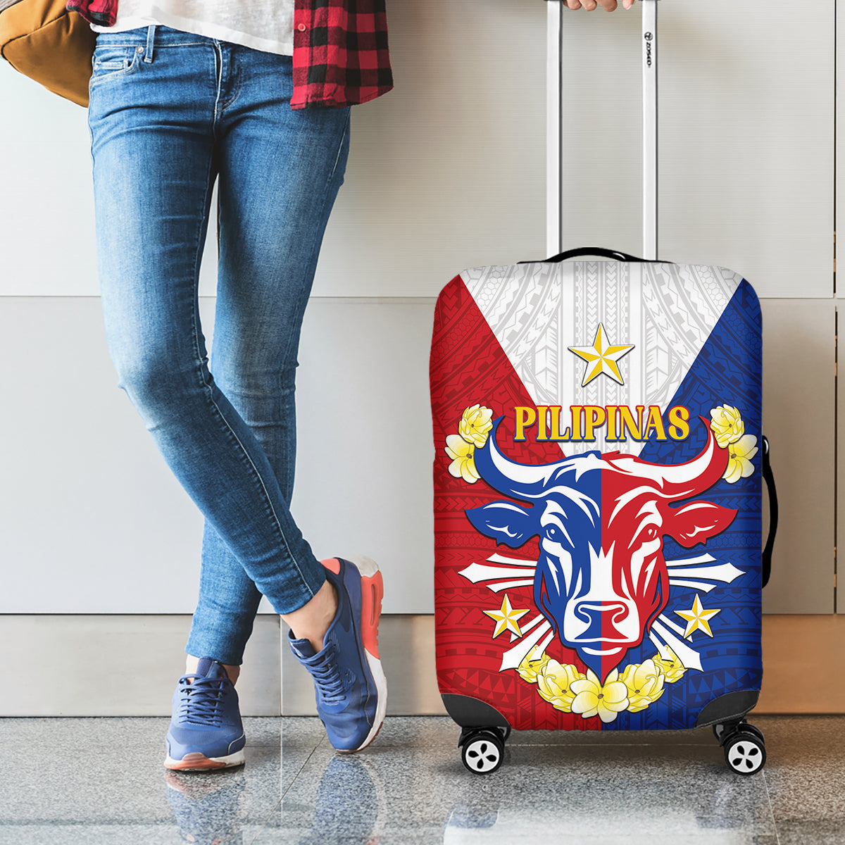Philippines Independence Day Luggage Cover Maligayang Araw ng Kalayaan Filipino Carabao LT05 - Polynesian Pride