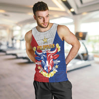 Personalised Philippines Independence Day Men Tank Top Maligayang Araw ng Kalayaan Filipino Carabao LT05 Red - Polynesian Pride