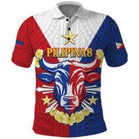 Personalised Philippines Independence Day Polo Shirt Maligayang Araw ng Kalayaan Filipino Carabao LT05 Red - Polynesian Pride