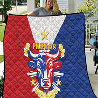 Philippines Independence Day Quilt Maligayang Araw ng Kalayaan Filipino Carabao LT05 Red - Polynesian Pride