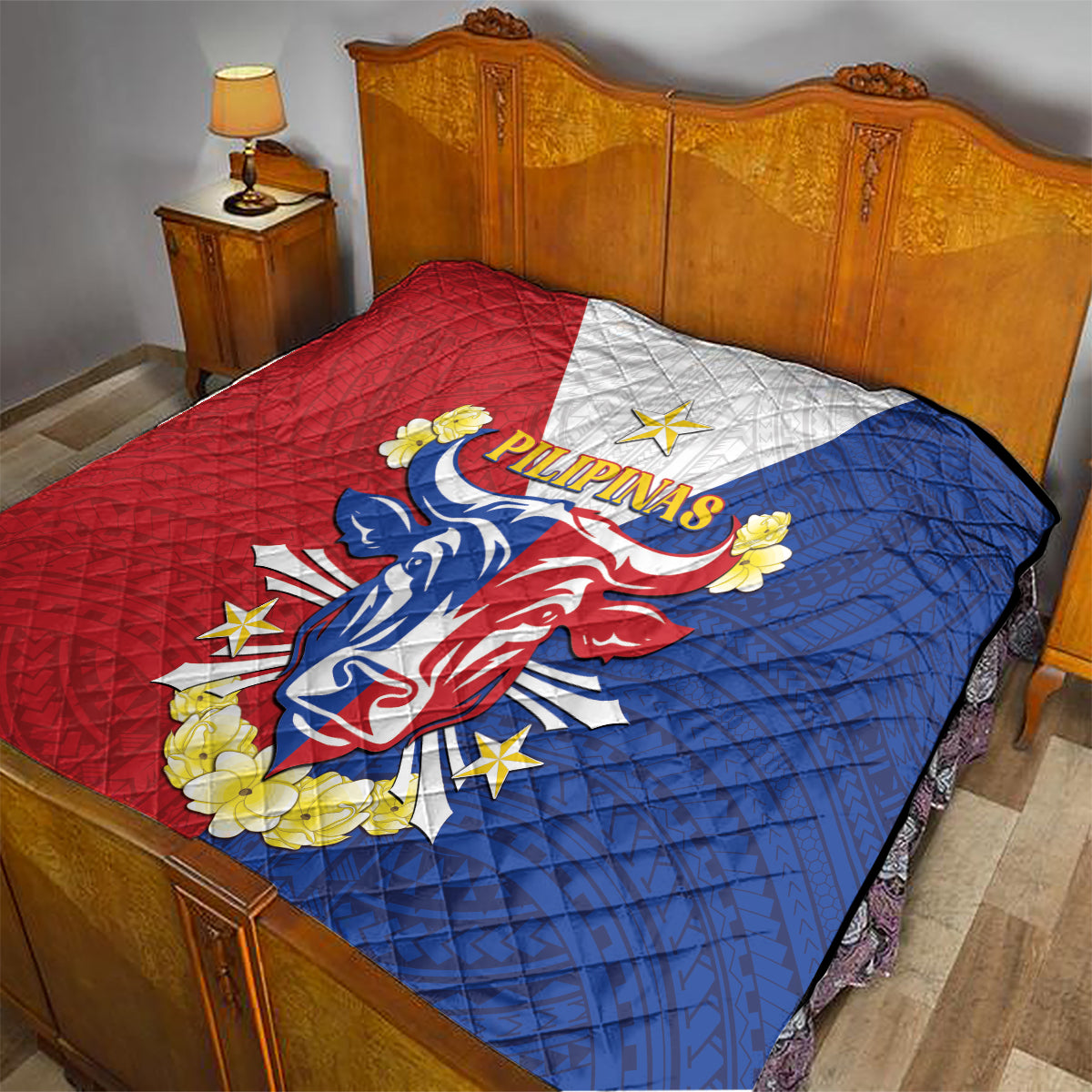 Philippines Independence Day Quilt Maligayang Araw ng Kalayaan Filipino Carabao LT05 - Polynesian Pride