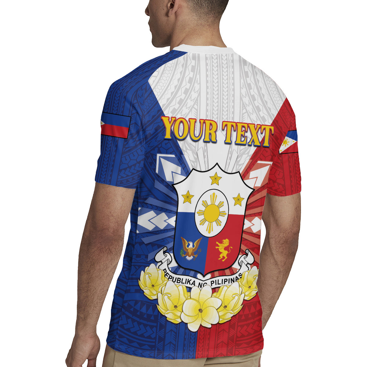 Personalised Philippines Independence Day Rugby Jersey Maligayang Araw ng Kalayaan Filipino Carabao LT05 - Polynesian Pride