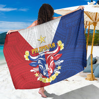 Philippines Independence Day Sarong Maligayang Araw ng Kalayaan Filipino Carabao LT05 One Size 44 x 66 inches Red - Polynesian Pride