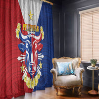 Philippines Independence Day Window Curtain Maligayang Araw ng Kalayaan Filipino Carabao LT05 - Polynesian Pride