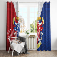 Philippines Independence Day Window Curtain Maligayang Araw ng Kalayaan Filipino Carabao LT05 - Polynesian Pride