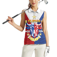 Personalised Philippines Independence Day Women Sleeveless Polo Shirt Maligayang Araw ng Kalayaan Filipino Carabao LT05 - Polynesian Pride