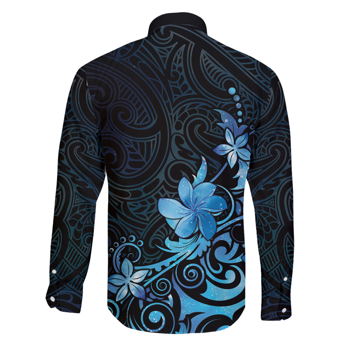 Matariki New Zealand Family Matching Mermaid Dress and Hawaiian Shirt Maori Pattern Blue Galaxy LT05 - Polynesian Pride
