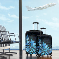 Matariki New Zealand Luggage Cover Maori Pattern Blue Galaxy