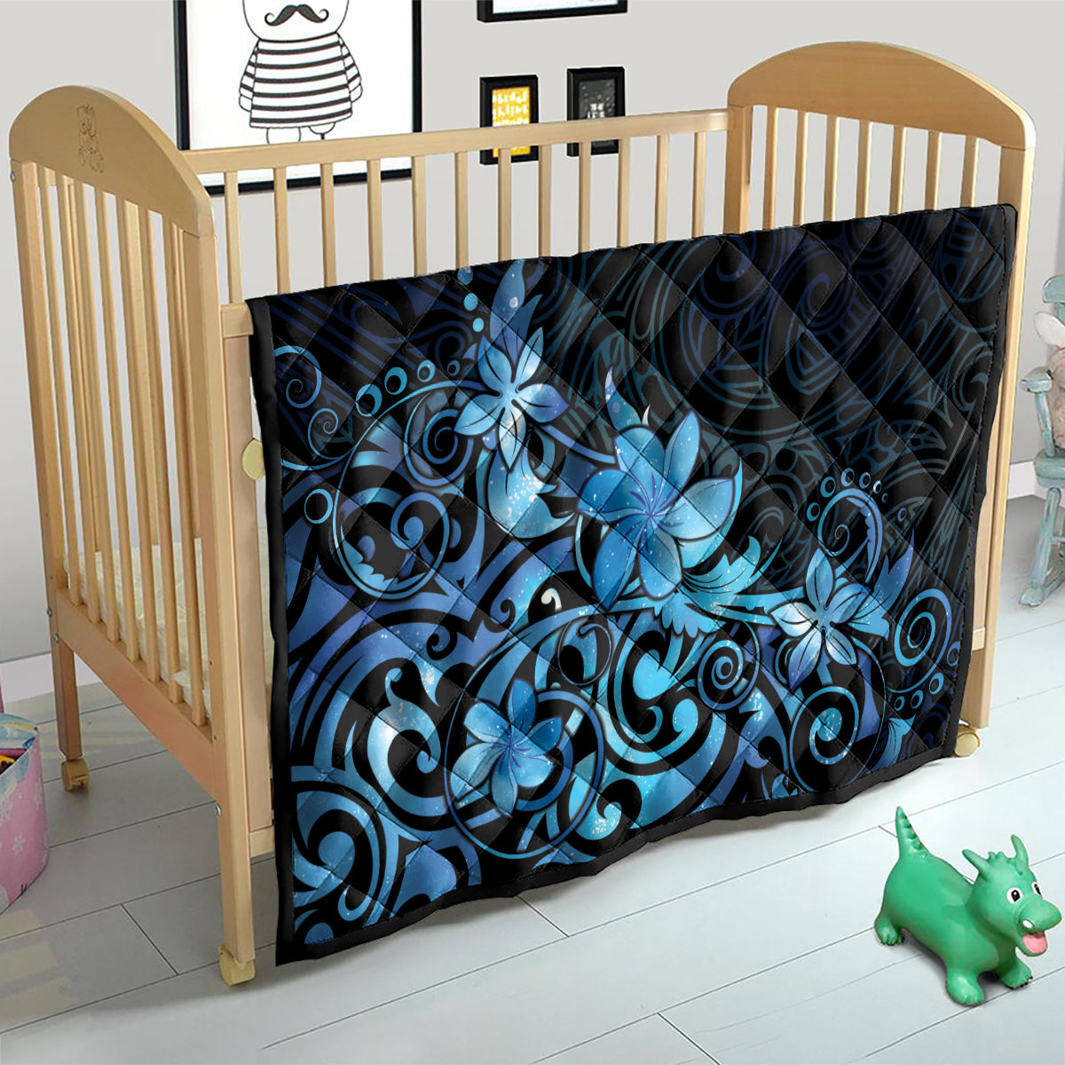 Matariki New Zealand Quilt Maori Pattern Blue Galaxy