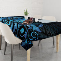 Matariki New Zealand Tablecloth Maori Pattern Blue Galaxy