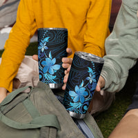 Matariki New Zealand Tumbler Cup Maori Pattern Blue Galaxy