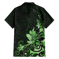 Matariki New Zealand Family Matching Puletasi and Hawaiian Shirt Maori Pattern Green Galaxy LT05 - Polynesian Pride