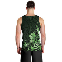 Matariki New Zealand Men Tank Top Maori Pattern Green Galaxy