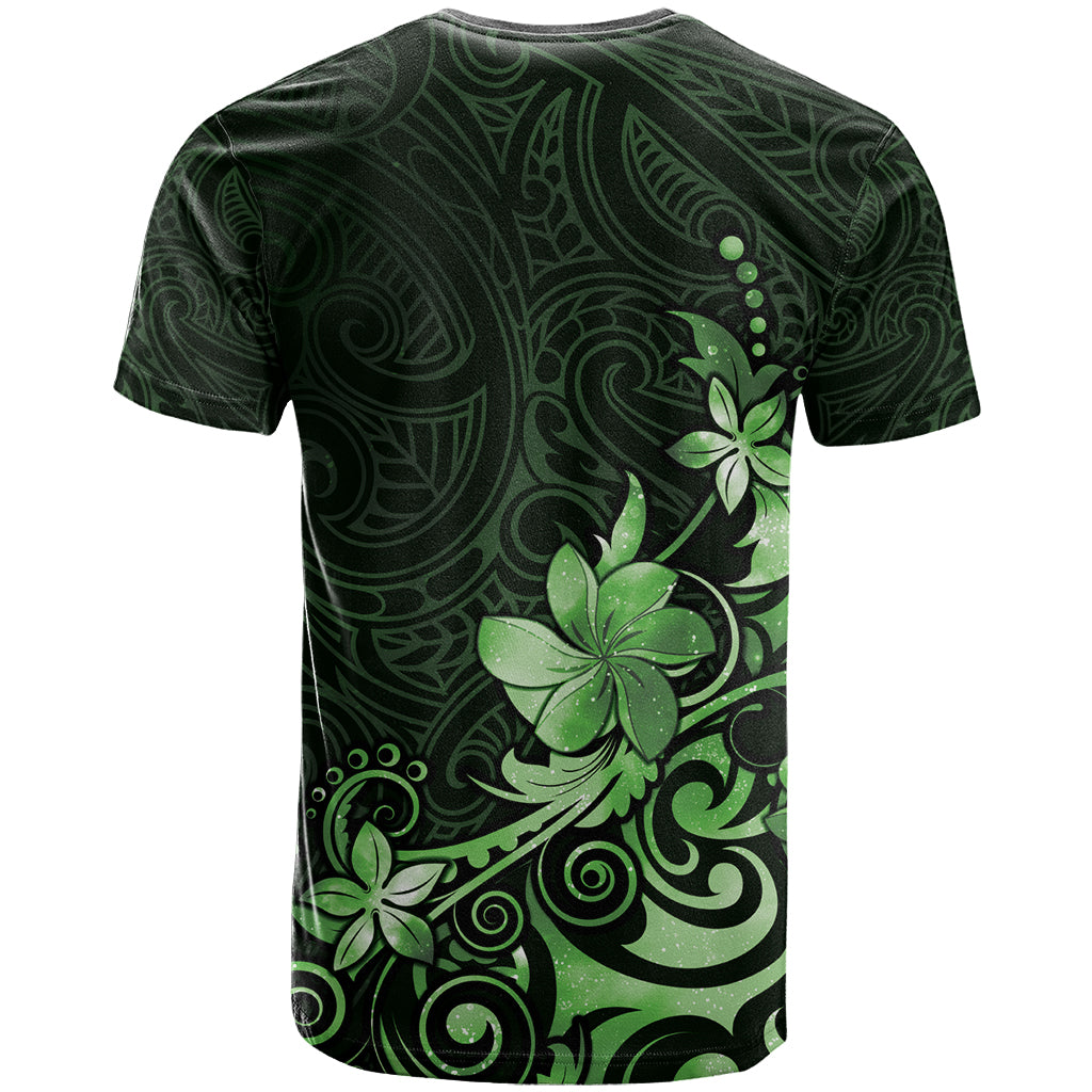 Matariki New Zealand T Shirt Maori Pattern Green Galaxy