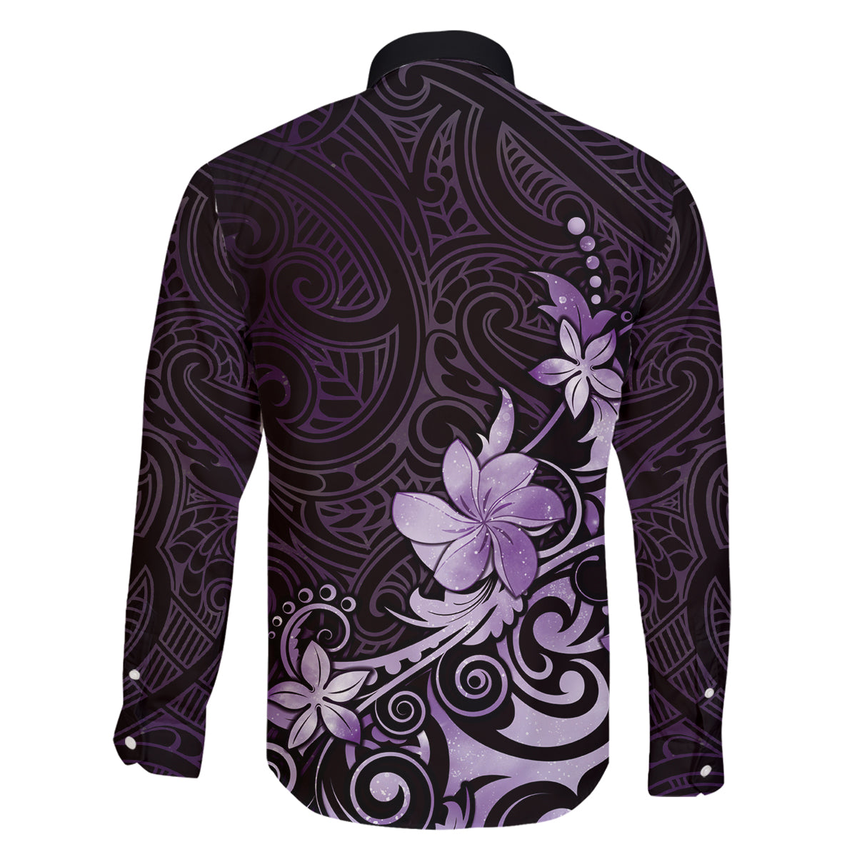 Matariki New Zealand Family Matching Off Shoulder Short Dress and Hawaiian Shirt Maori Pattern Purple Galaxy LT05 - Polynesian Pride