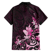 Matariki New Zealand Family Matching Off Shoulder Maxi Dress and Hawaiian Shirt Maori Pattern Pink Galaxy LT05 - Polynesian Pride