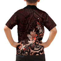 Matariki New Zealand Family Matching Off Shoulder Short Dress and Hawaiian Shirt Maori Pattern Red Galaxy LT05 - Polynesian Pride