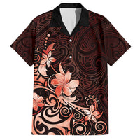 Matariki New Zealand Family Matching Puletasi and Hawaiian Shirt Maori Pattern Red Galaxy LT05 Dad's Shirt - Short Sleeve Red - Polynesian Pride