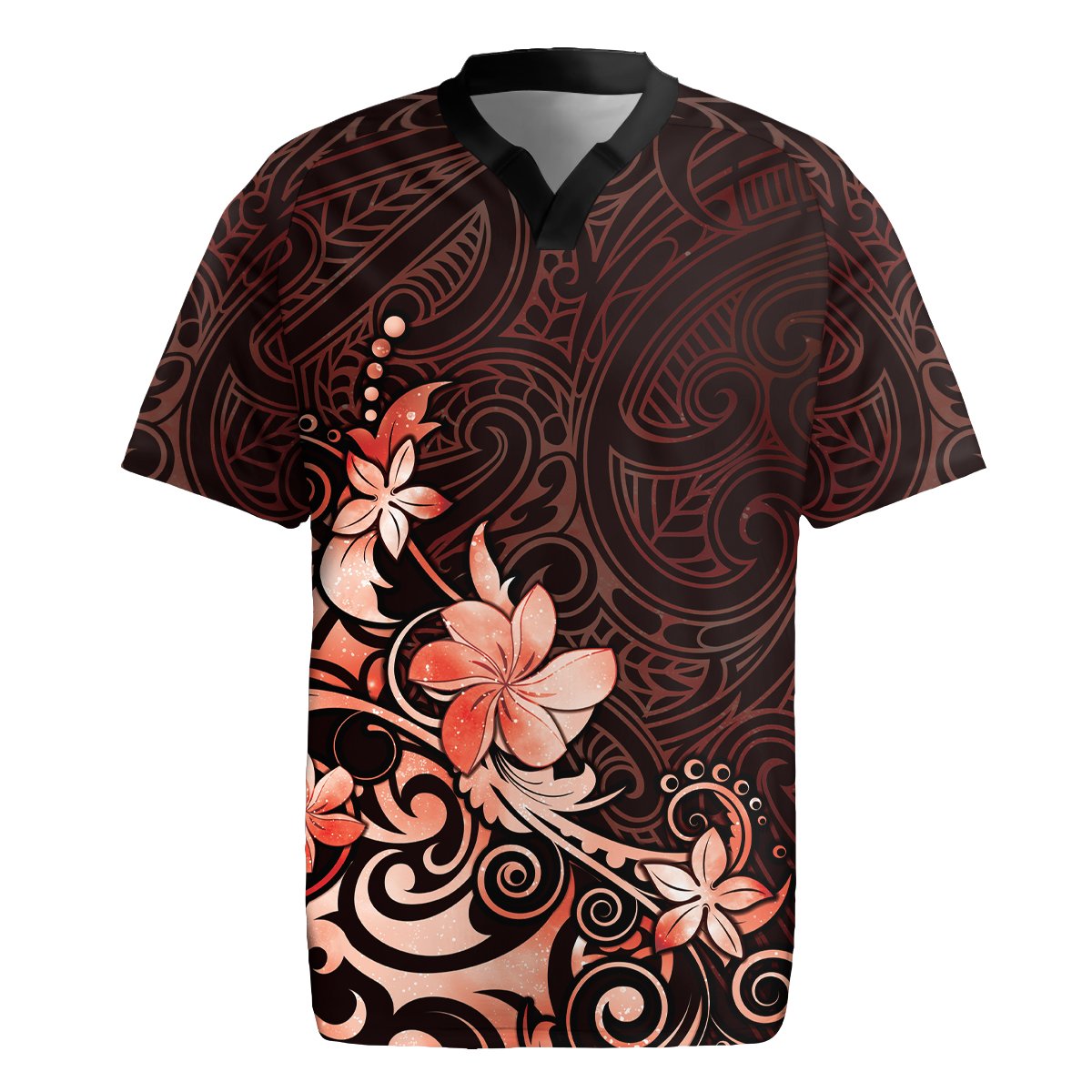 Matariki New Zealand Rugby Jersey Maori Pattern Red Galaxy LT05 Red - Polynesian Pride