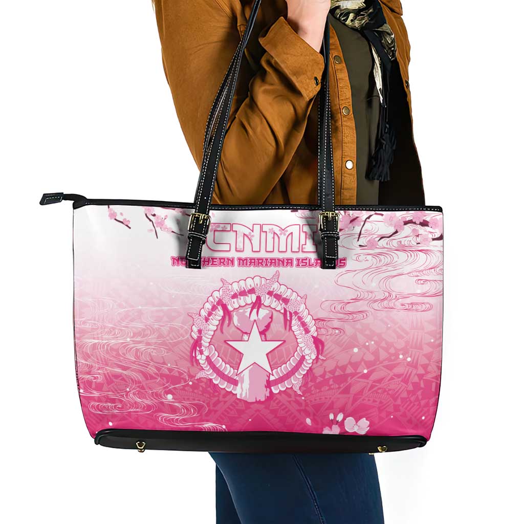 Sakura Marianas Leather Tote Bag CNMI Seal