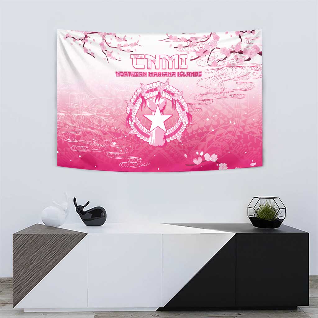 Sakura Marianas Tapestry CNMI Seal