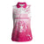 Personalized Sakura Marianas Women Sleeveless Polo Shirt CNMI Seal