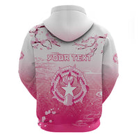Personalized Sakura Marianas Zip Hoodie CNMI Seal