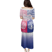 Custom Northern Mariana Islands And Japan Together Family Matching Puletasi and Hawaiian Shirt LT05 - Polynesian Pride