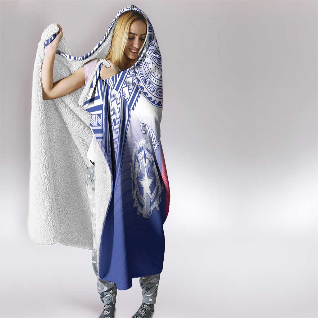 Northern Mariana Islands And Japan Together Hooded Blanket