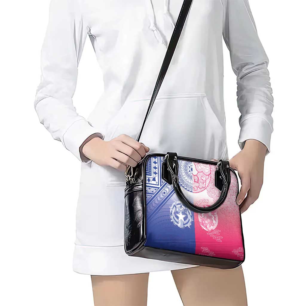 Northern Mariana Islands And Japan Together Shoulder Handbag