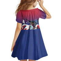 Guam Blue Marlin Fishing Family Matching Puletasi and Hawaiian Shirt Polynesian Style LT05 - Polynesian Pride