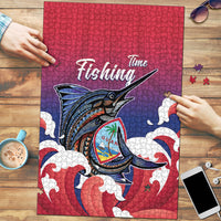 Guam Blue Marlin Fishing Puzzle Polynesian Style