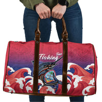 Guam Blue Marlin Fishing Travel Bag Polynesian Style LT05 Red - Polynesian Pride