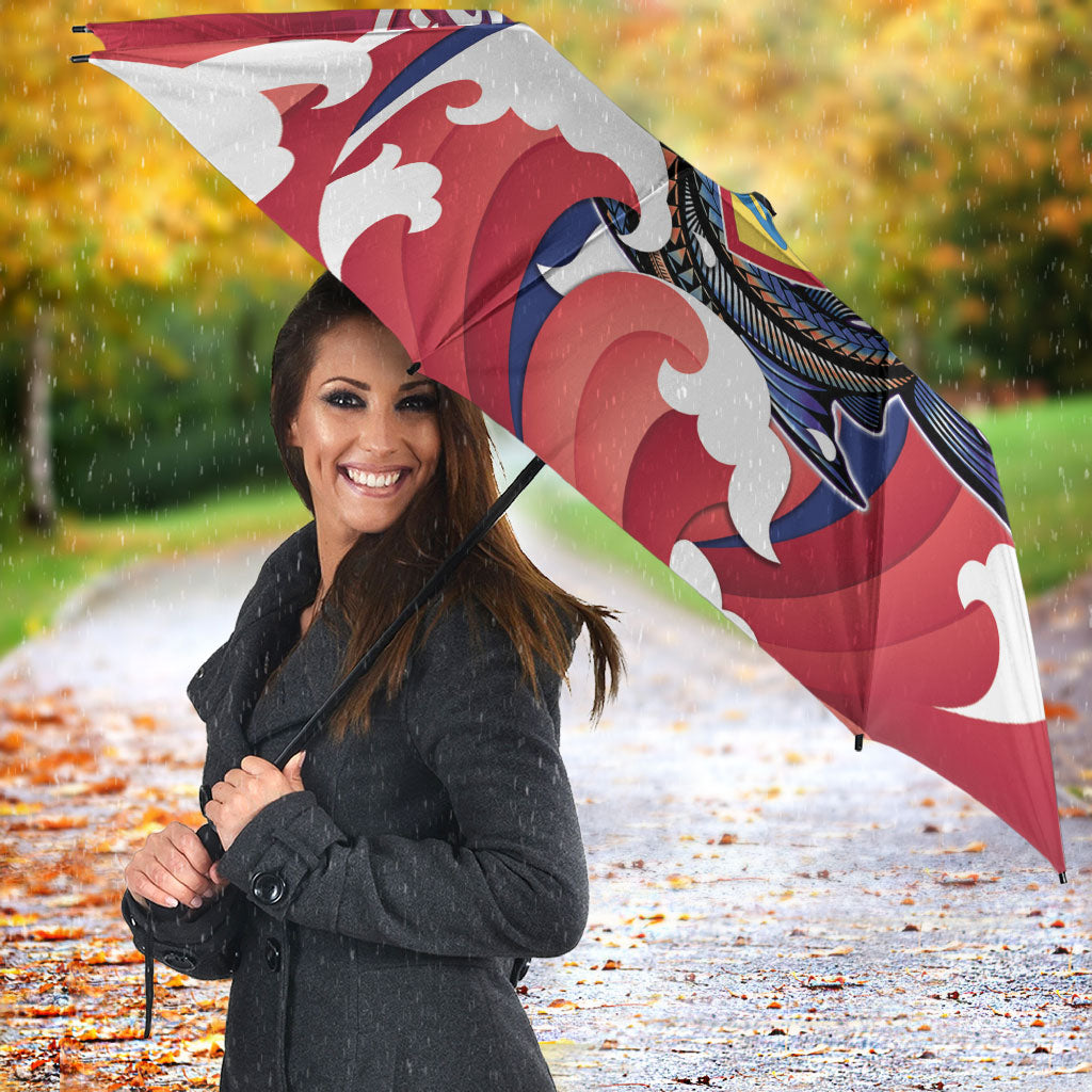 Guam Blue Marlin Fishing Umbrella Polynesian Style