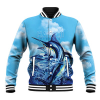 Hawaii Blue Marlin Fishing Baseball Jacket