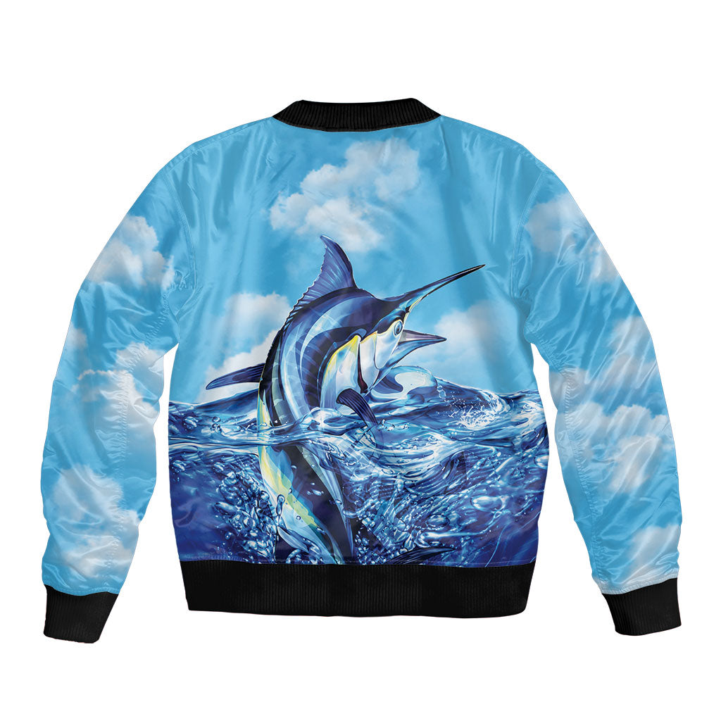 Hawaii Blue Marlin Fishing Bomber Jacket