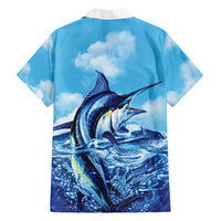 Hawaii Blue Marlin Fishing Family Matching Mermaid Dress and Hawaiian Shirt LT05 - Polynesian Pride