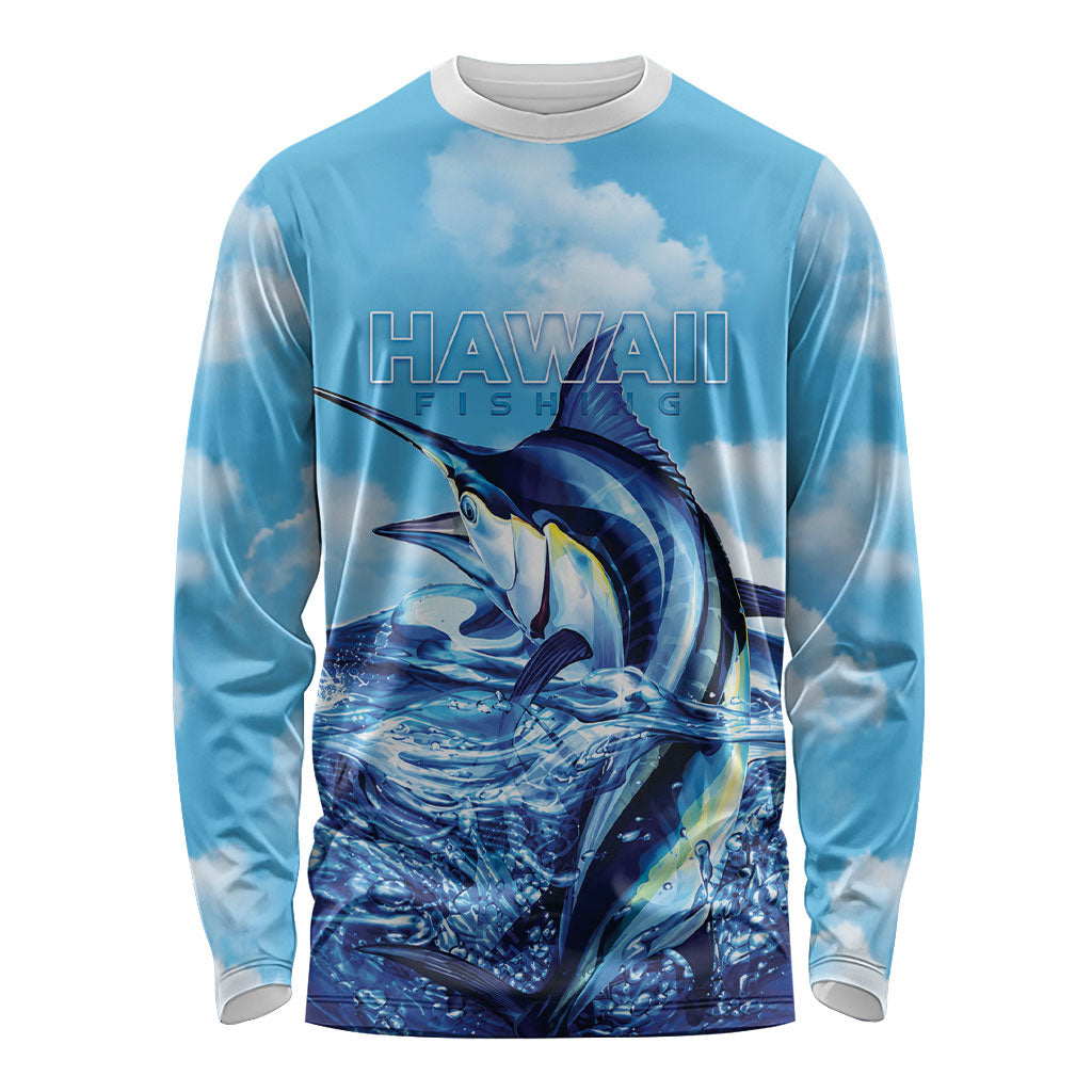Hawaii Blue Marlin Fishing Long Sleeve Shirt