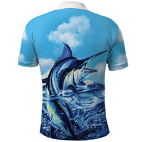 Hawaii Blue Marlin Fishing Polo Shirt
