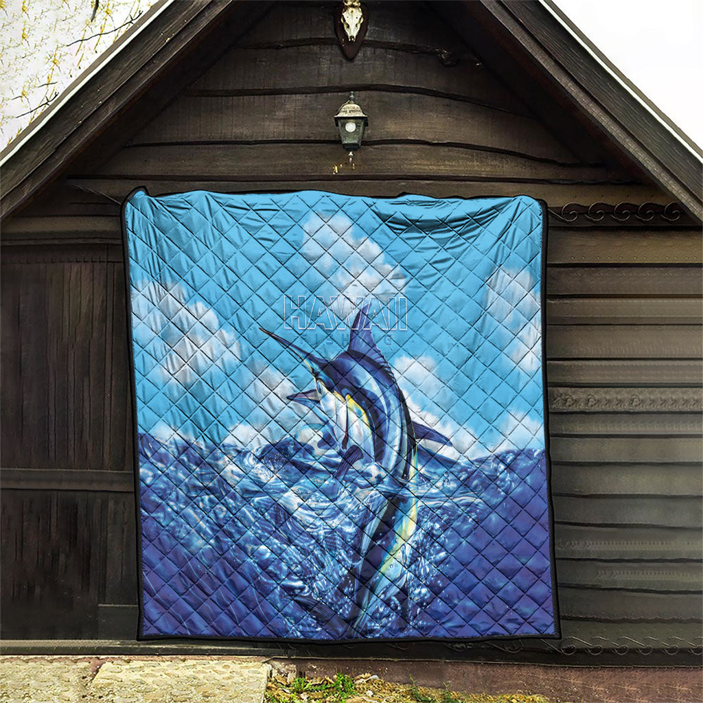 Hawaii Blue Marlin Fishing Quilt
