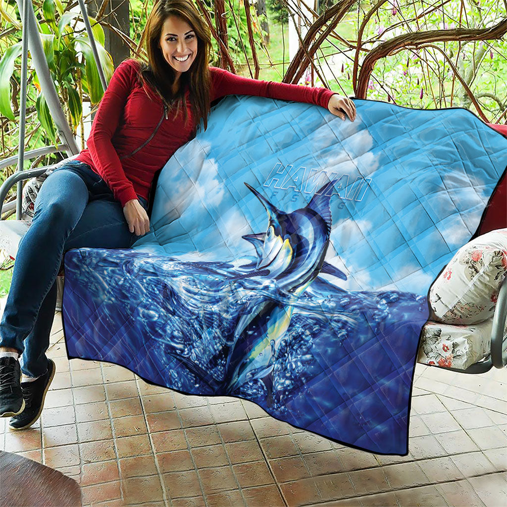 Hawaii Blue Marlin Fishing Quilt