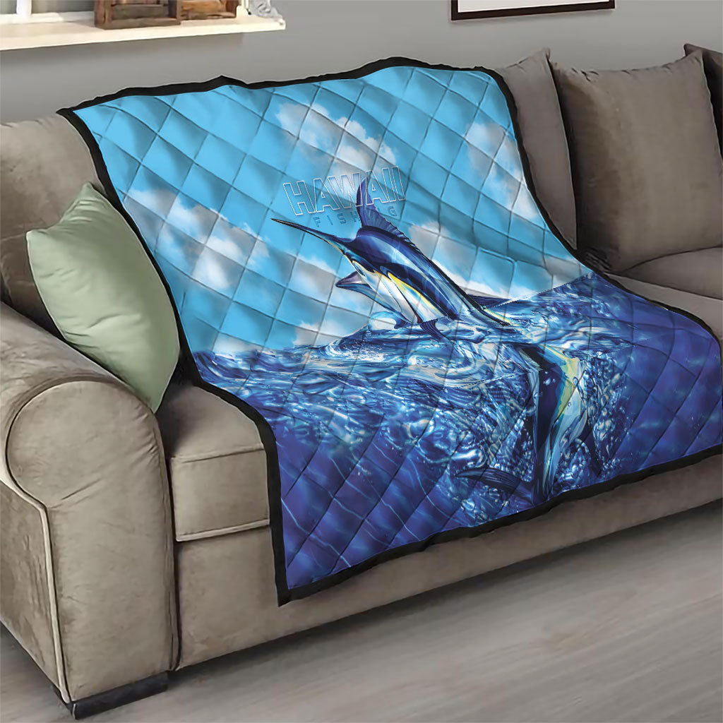 Hawaii Blue Marlin Fishing Quilt