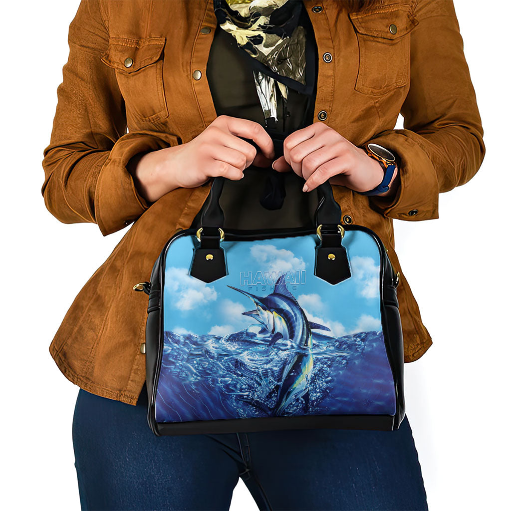 Hawaii Blue Marlin Fishing Shoulder Handbag