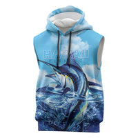 Hawaii Blue Marlin Fishing Sleeveless Hoodie
