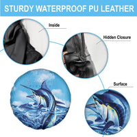 Hawaii Blue Marlin Fishing Spare Tire Cover